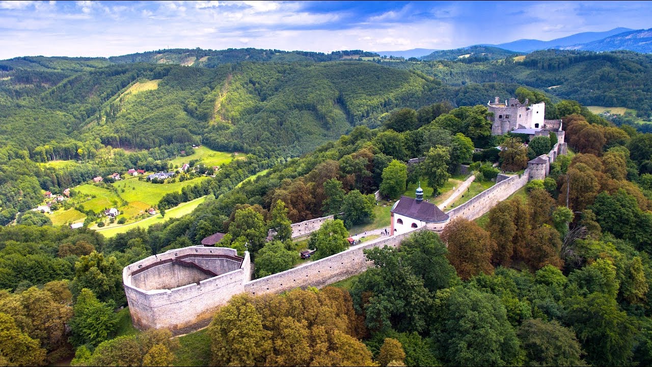 photo of Hukvaldy castle and associated village of Hukvaldy